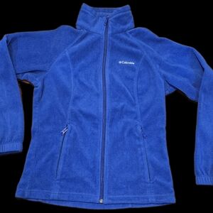 Columbia Women's Benton Springs Full-Zip Fleece Jacket, Blue, Small. Winter.